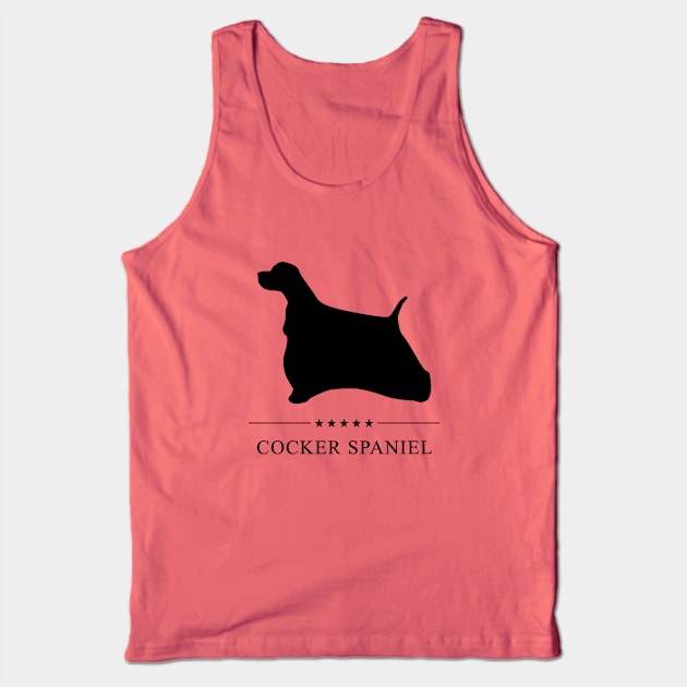 Cocker Spaniel Black Silhouette Tank Top by millersye